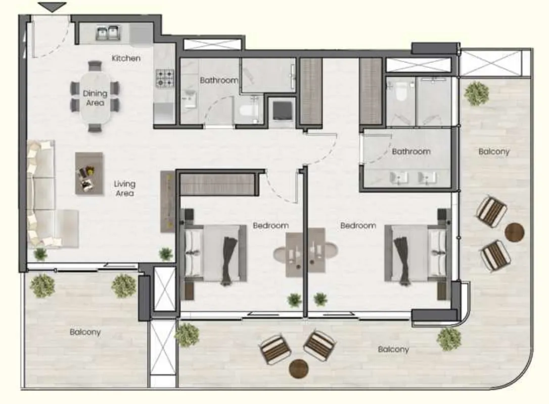 Saddlewood Park — планировка 2 BR Type B