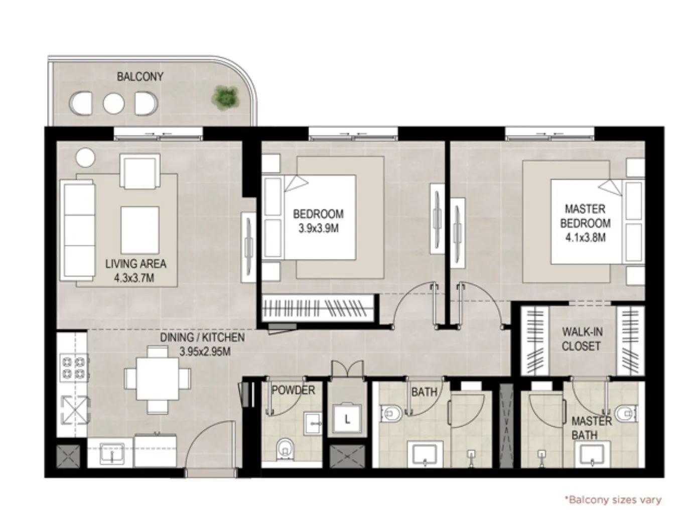 Savannah — планировка svn 2br