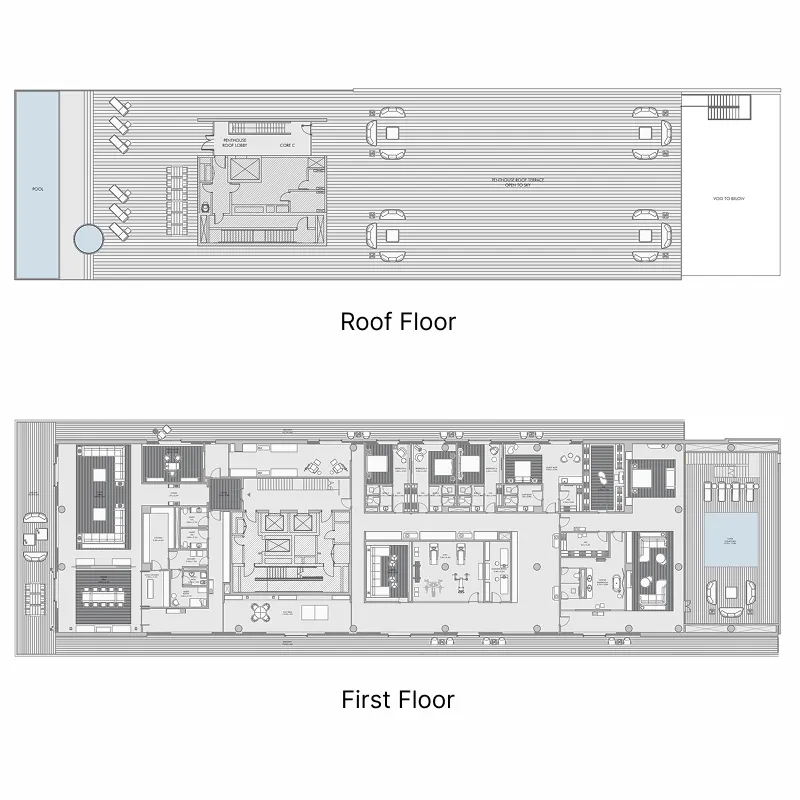 Armani Beach Residence — планировка 5 BR Type C