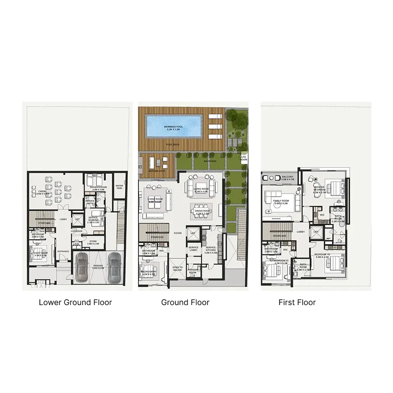 Danah Bay — планировка 5 BR Type A
