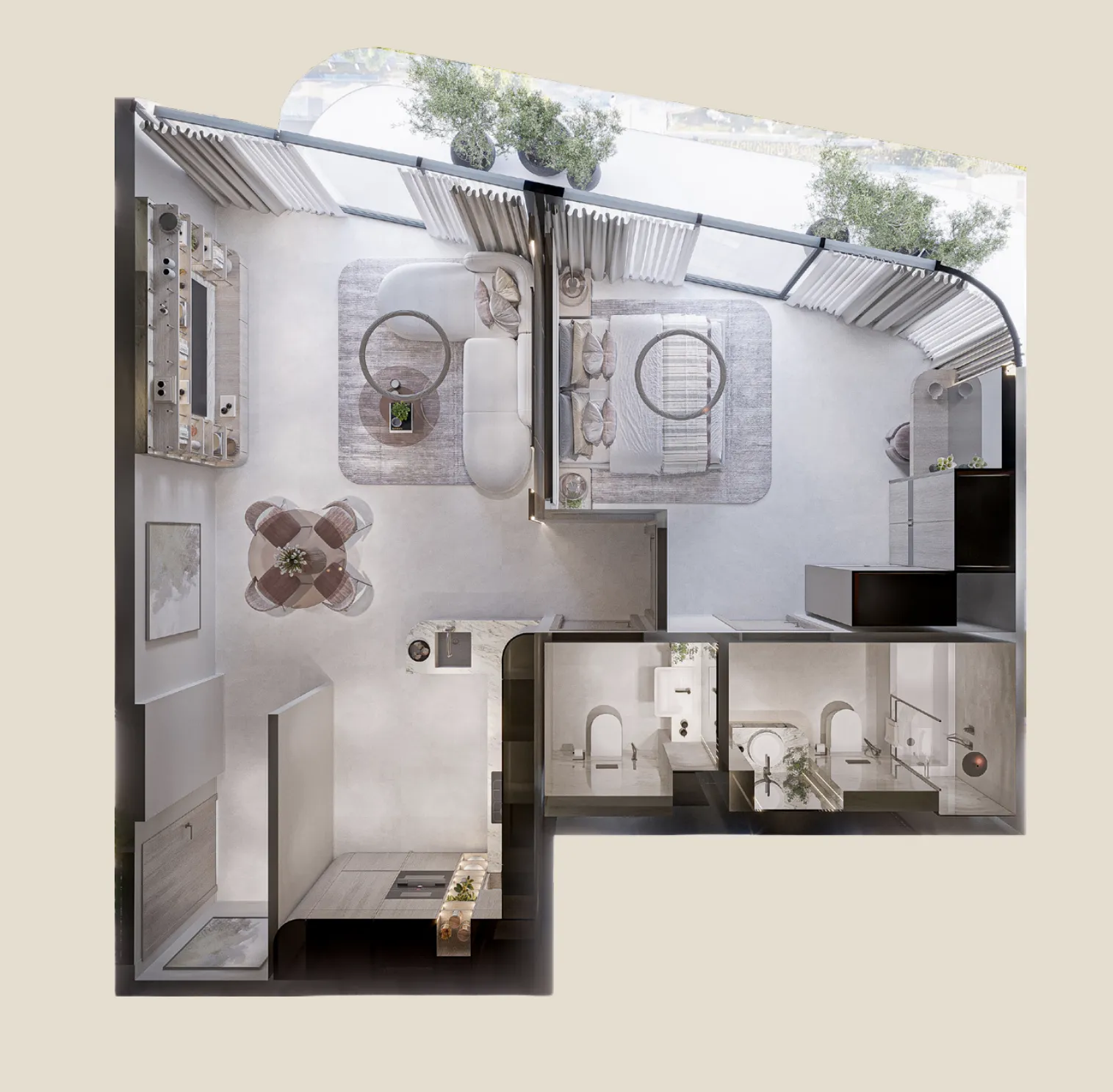 Cybele by Wadan — планировка 1br type A
