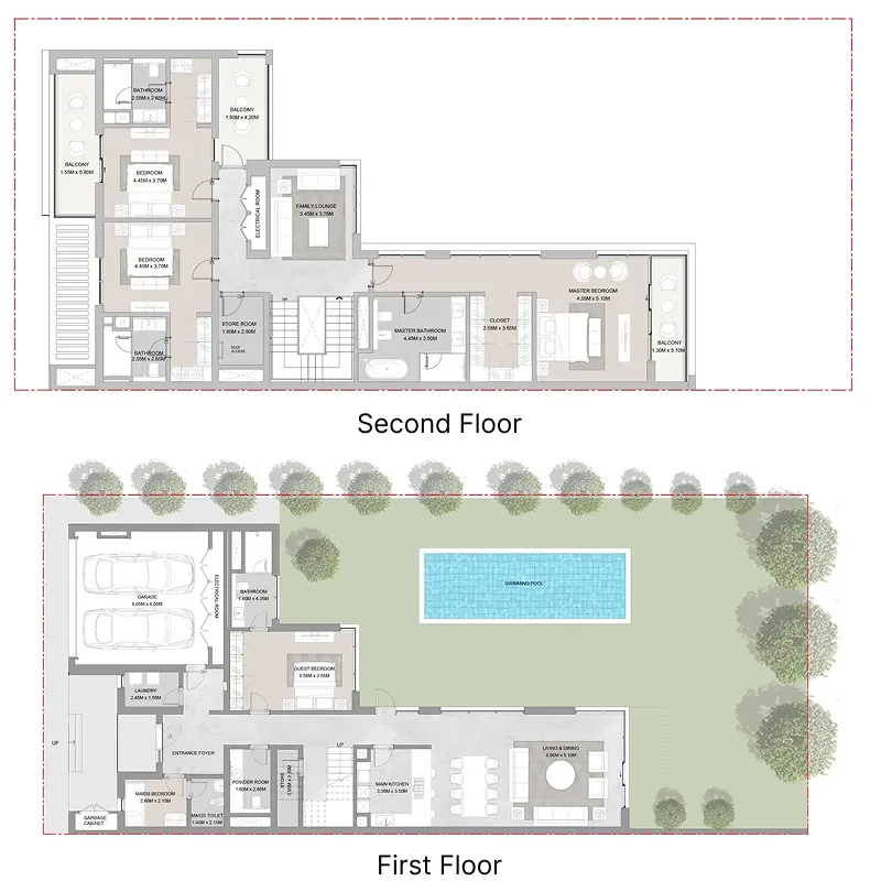 Elwood — планировка 4 BR Type A