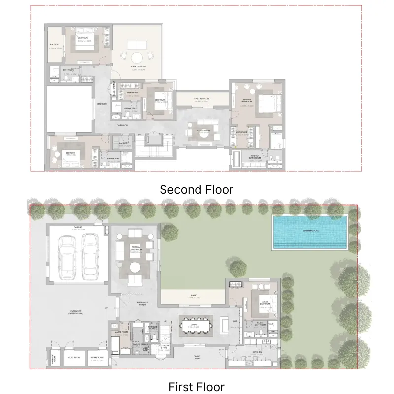 Elwood — планировка 5 BR Type C