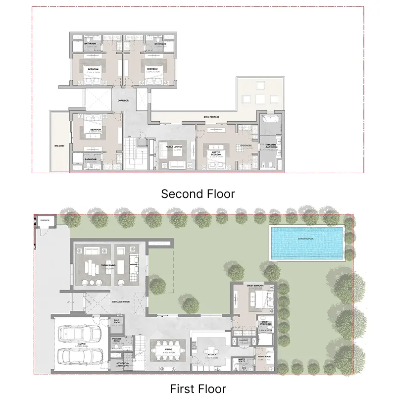Elwood — планировка 5 BR Type B