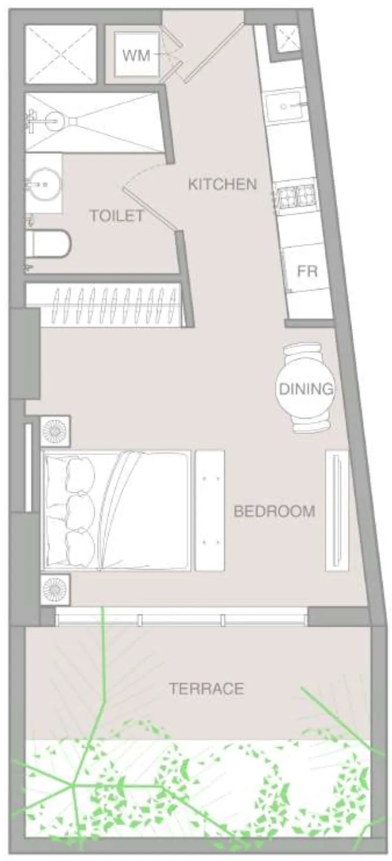 IR1DIAN Park — планировка None BR Type C