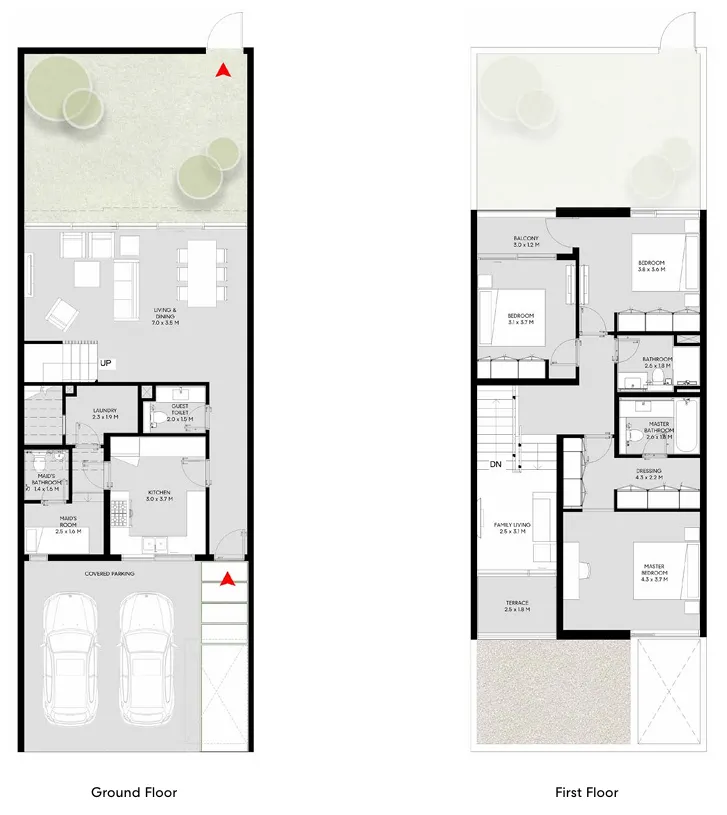 Masaar 3 Sedra — планировка 3BR Type A