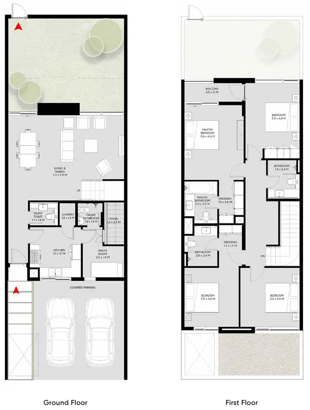 Masaar 3 Sedra — планировка 4BR Type B