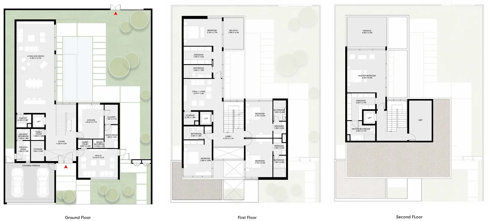 Masaar 3 Sedra — планировка 5BR Type A